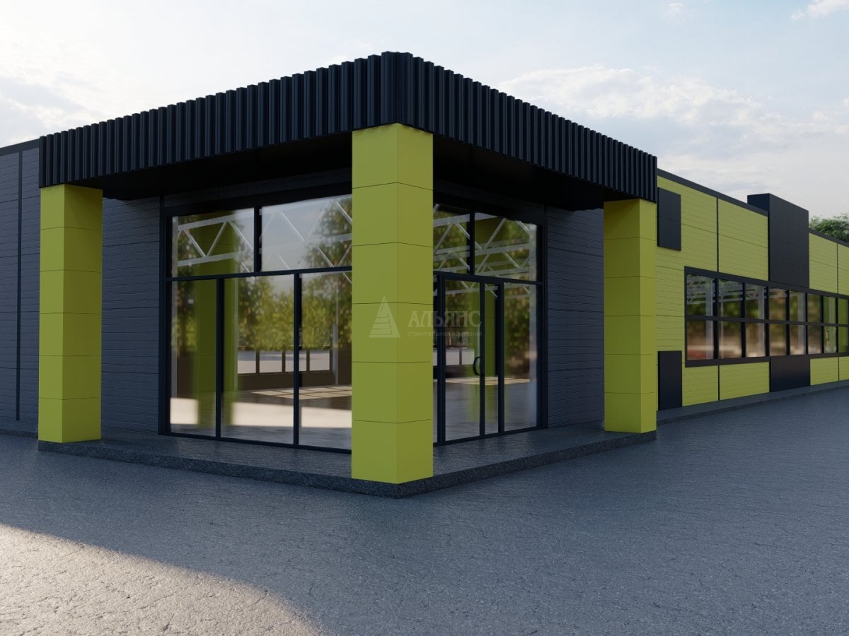 3D визуализация Магазин из сэндвич-панелей - фото 7