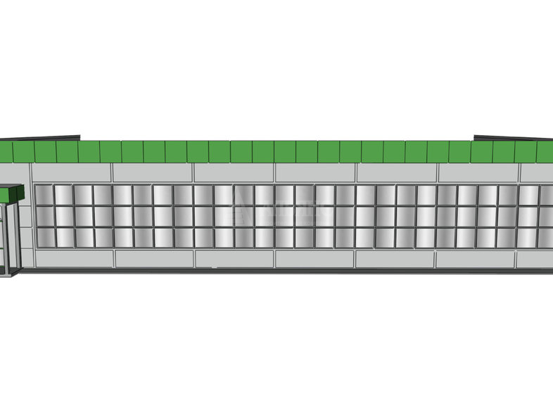 3D визуализация Магазин из сэндвич-панелей - фото 1