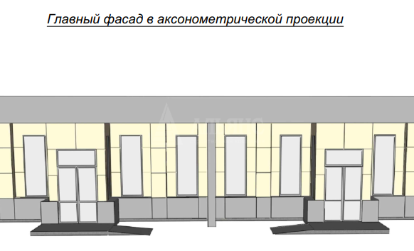 3D визуализация Торговый павильон из сэндвич-панелей - фото 6