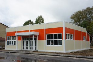 Работы, выполненные компанией Альянс -  Магазин продуктов - 270 кв.м. и  рампа для разгрузки 50 кв.м