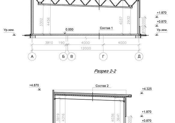 3D визуализация Проект грузового гаража из сэндвич-панелей - фото 7