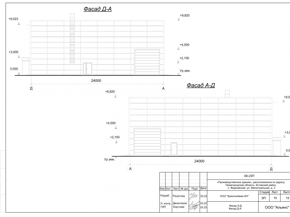 Планировка Производственное здание из сэндвич-панелей -  фото 2