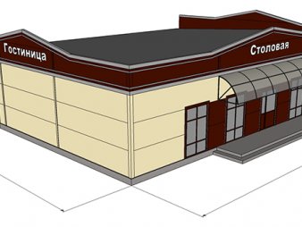 Проект кафе из сэндвич-панелей